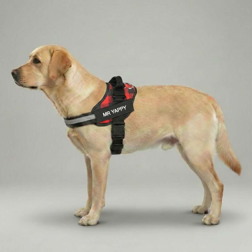 Custom No Pull Dog Harness With Name and Phone Number, Heavy Duty Personalized Pet Vest