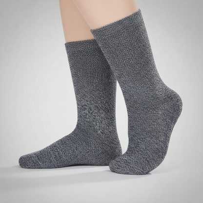 Extra Wide Stretch Non Slip Crew Socks
