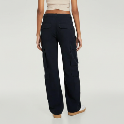 Adjustable Straight Fit Cargo Pants