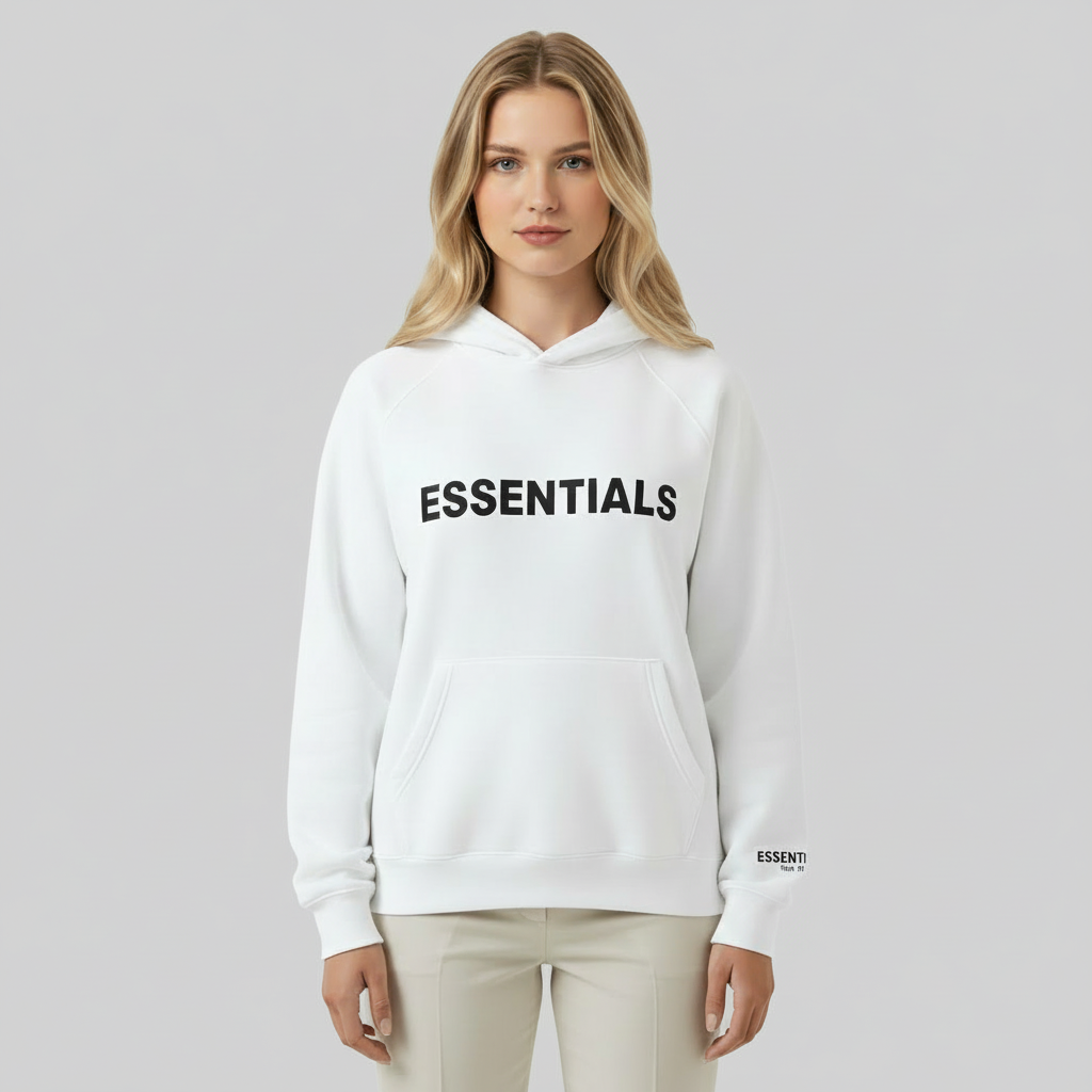 Classic Fit Hoodie With Graphic Design