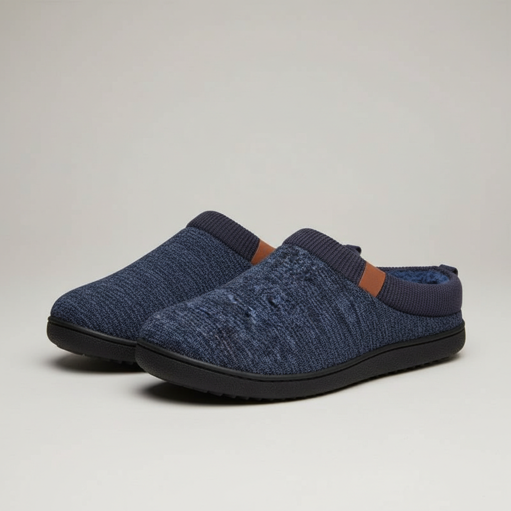 Non Slip Indoor Memory Foam Slippers For Men