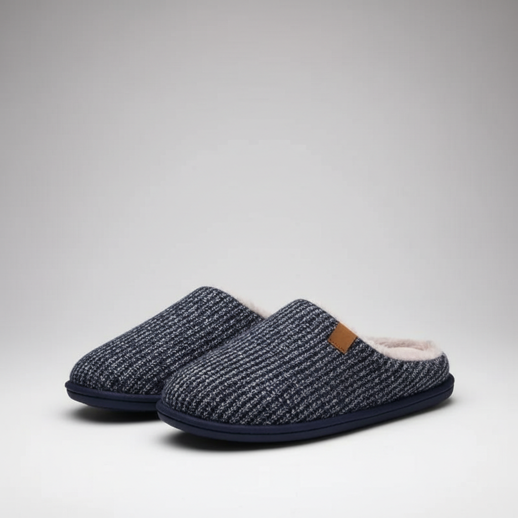 Memory Foam Knit Scuff Slip On Slipper