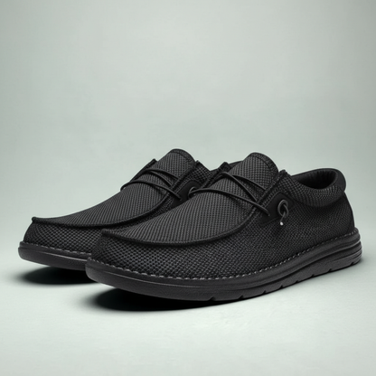 Woven Texture Casual Loafers With Lace Details For Men