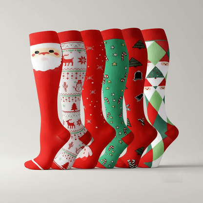 Pack Of 6 Compression Socks For Hiking