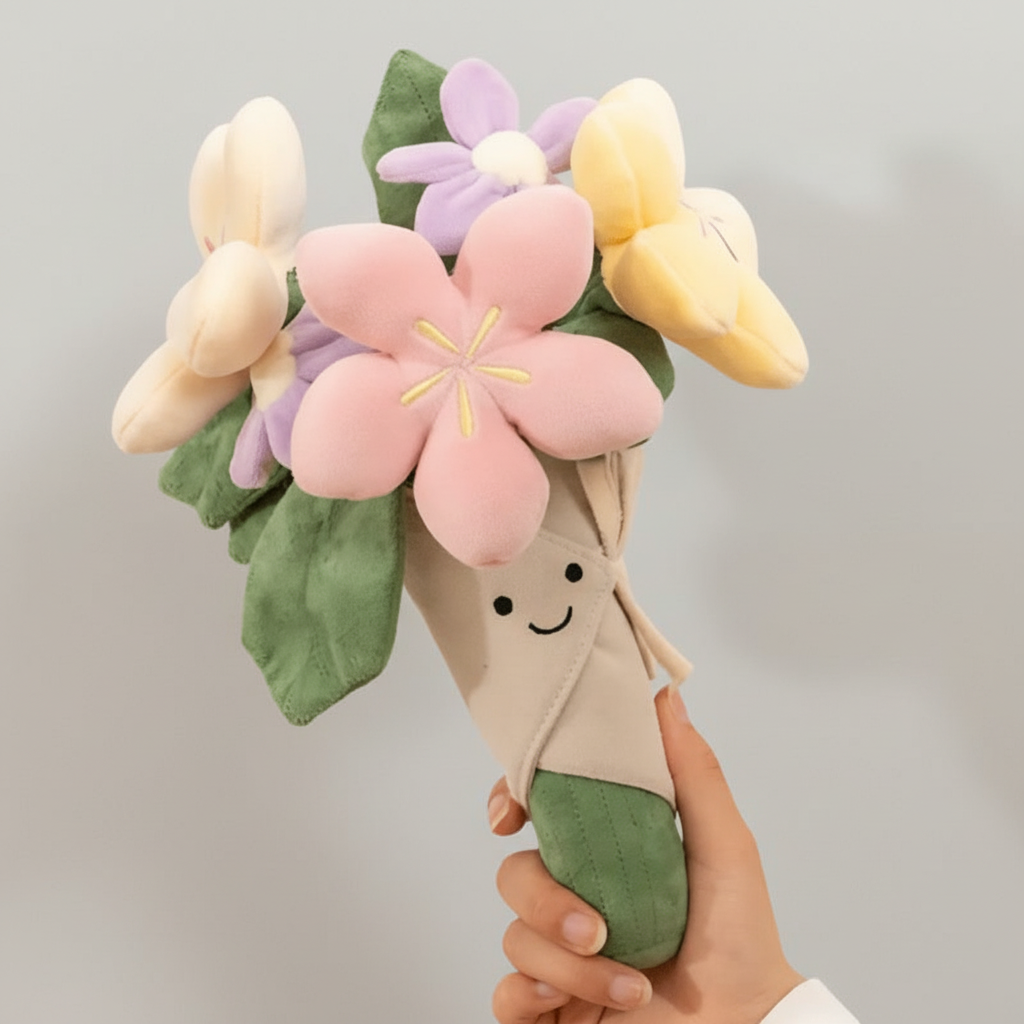 Plush Flower Bouquet Wrap