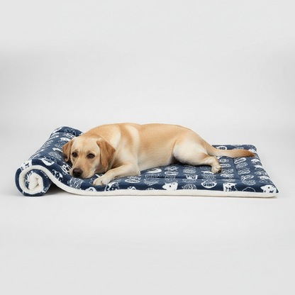Printed Fleece Pet Cushion Blanket