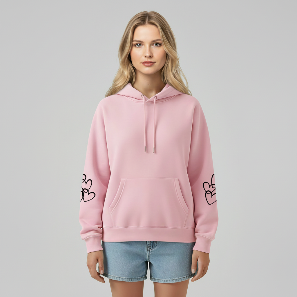 Oversized Highland Cow Printed Hoodie For Women