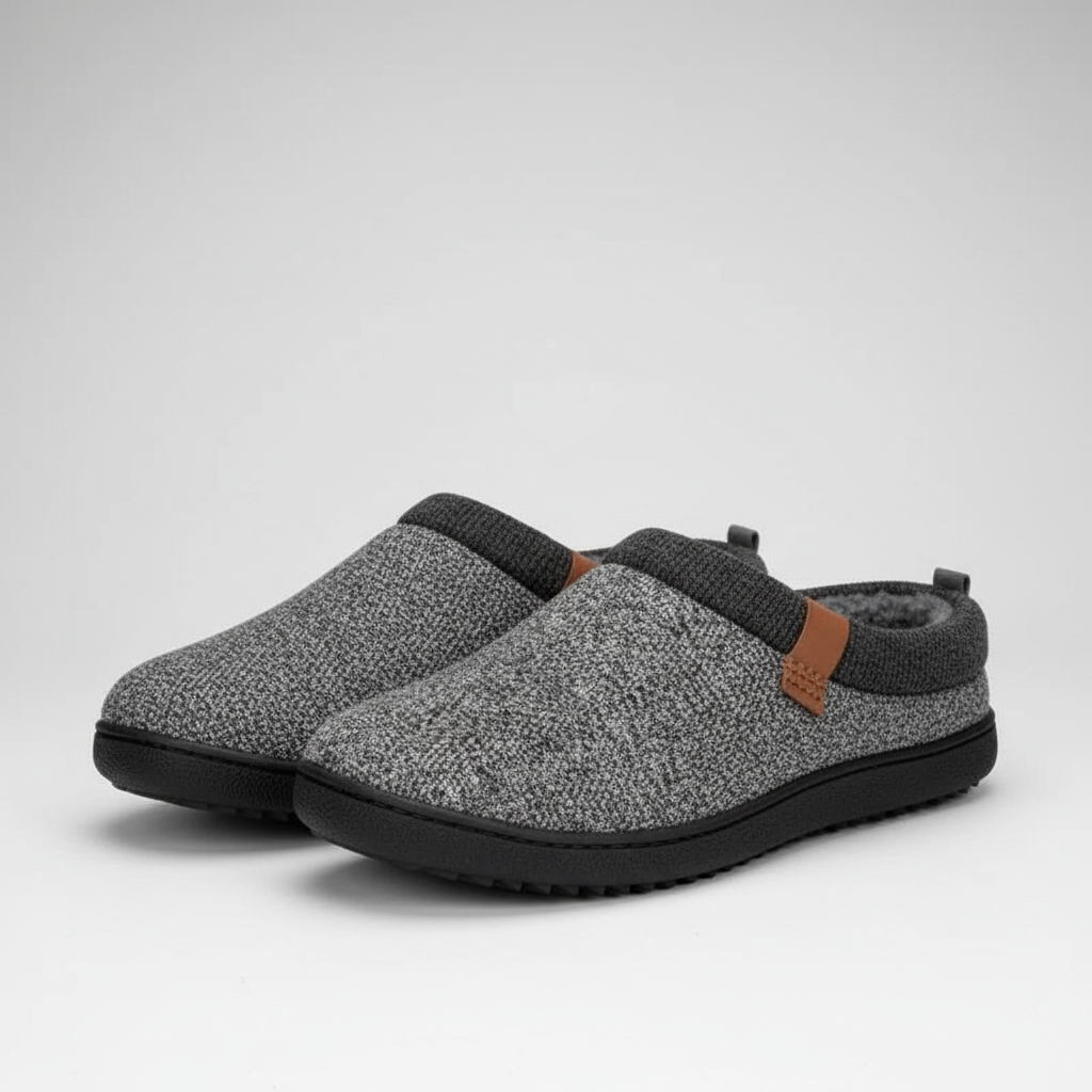 Non Slip Indoor Memory Foam Slippers For Men
