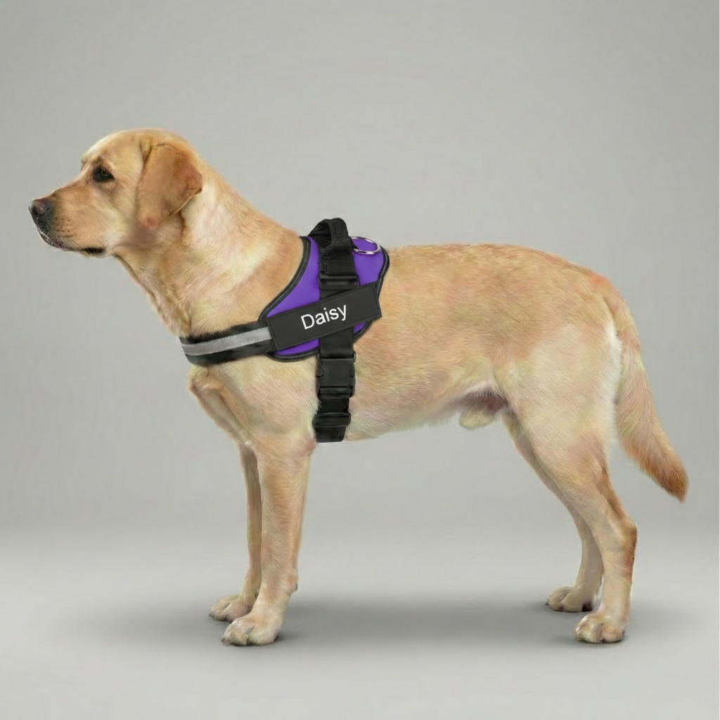 Custom No Pull Dog Harness With Name and Phone Number, Heavy Duty Personalized Pet Vest