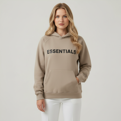 Classic Fit Hoodie With Graphic Design