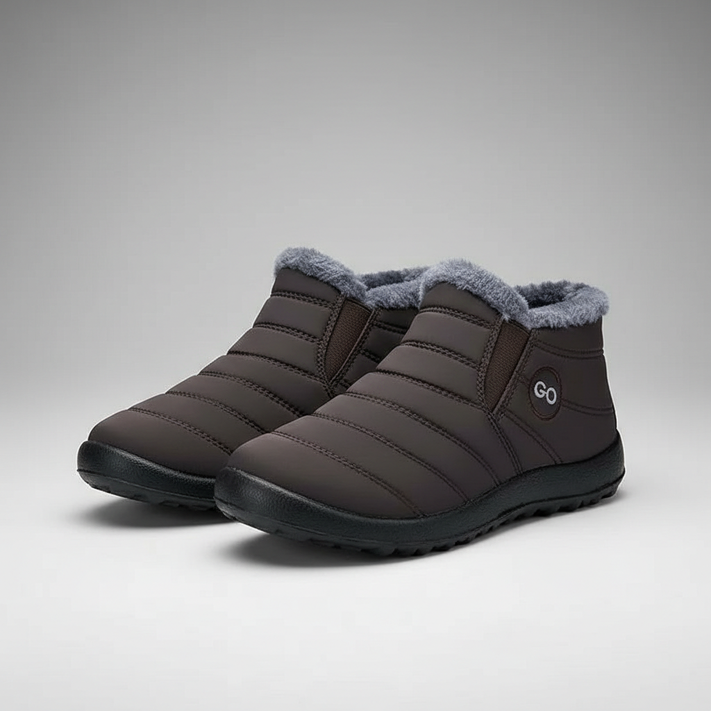 Warm Fur Lined Snow Boots For Winter Wear