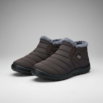 Warm Fur Lined Snow Boots For Winter Wear