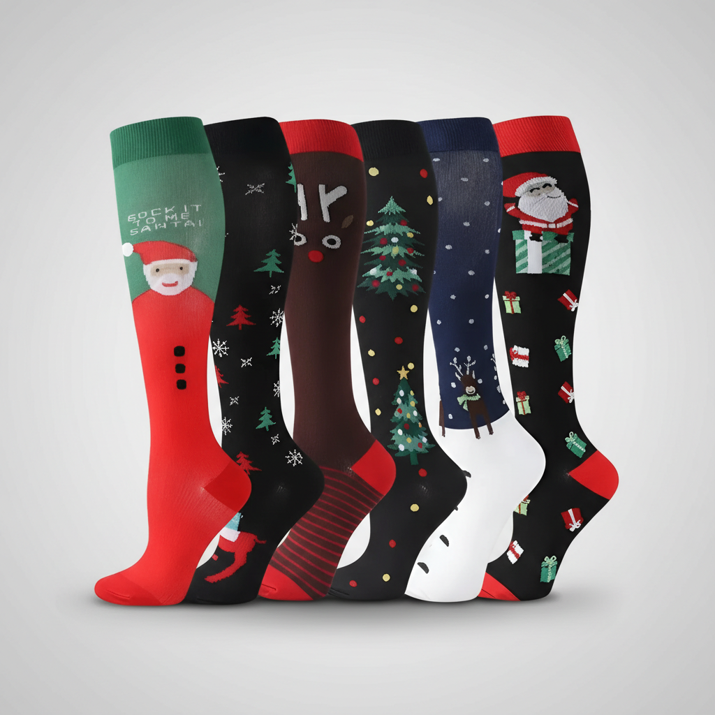 Pack Of 6 Compression Socks For Hiking