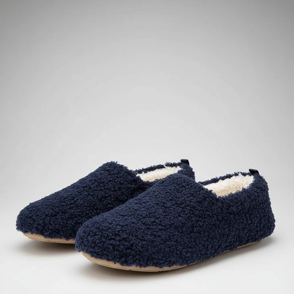 Cushioned Polar Fleece Indoor Loafer Slippers