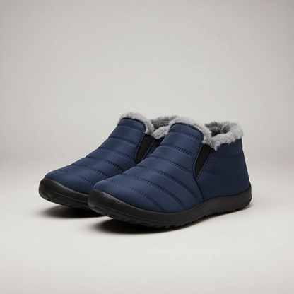 Winter Warm Fur Lined Snow Boots For Men