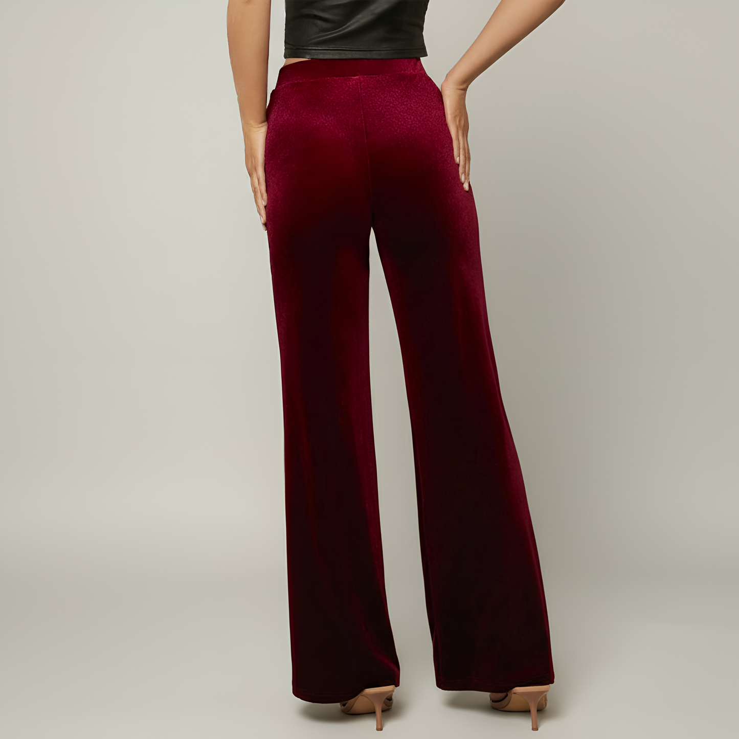 High Rise Statement Flare Pants For Women