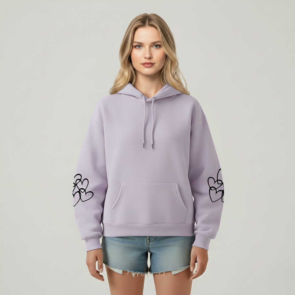 Oversized Highland Cow Printed Hoodie For Women
