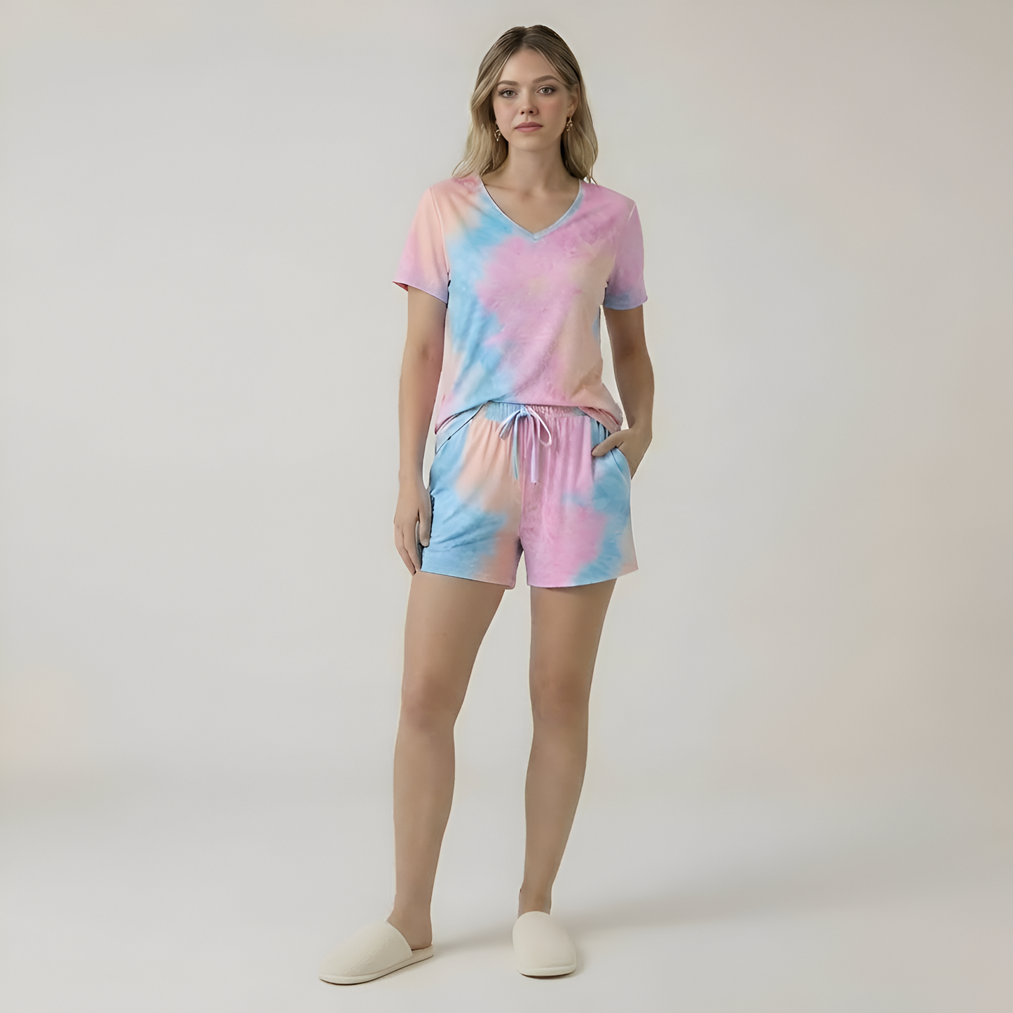 Short Sleeve Summer Pajama Set For Women