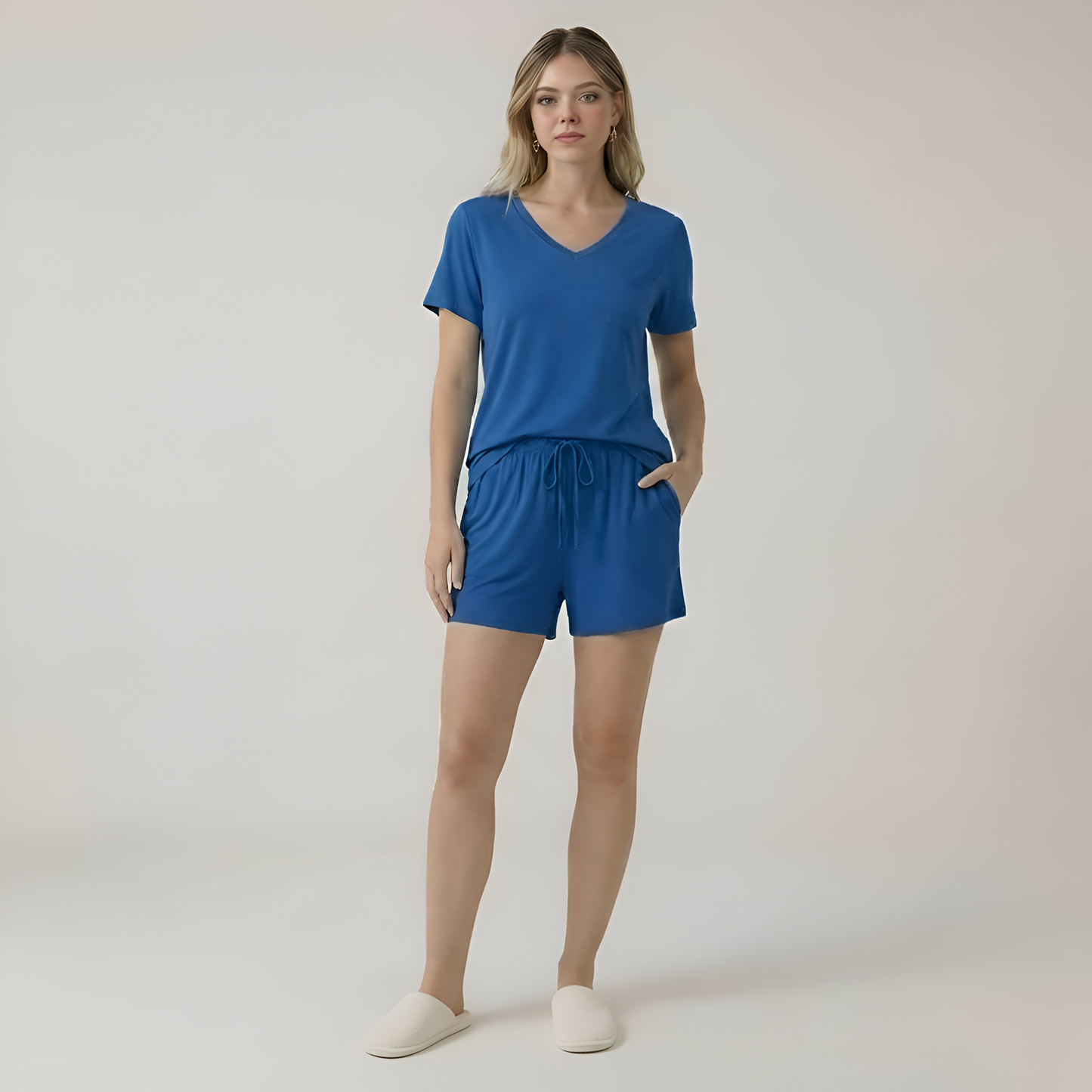 Short Sleeve Summer Pajama Set For Women