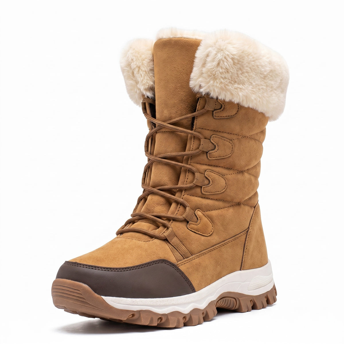 FurLined Winter Boots — Brown