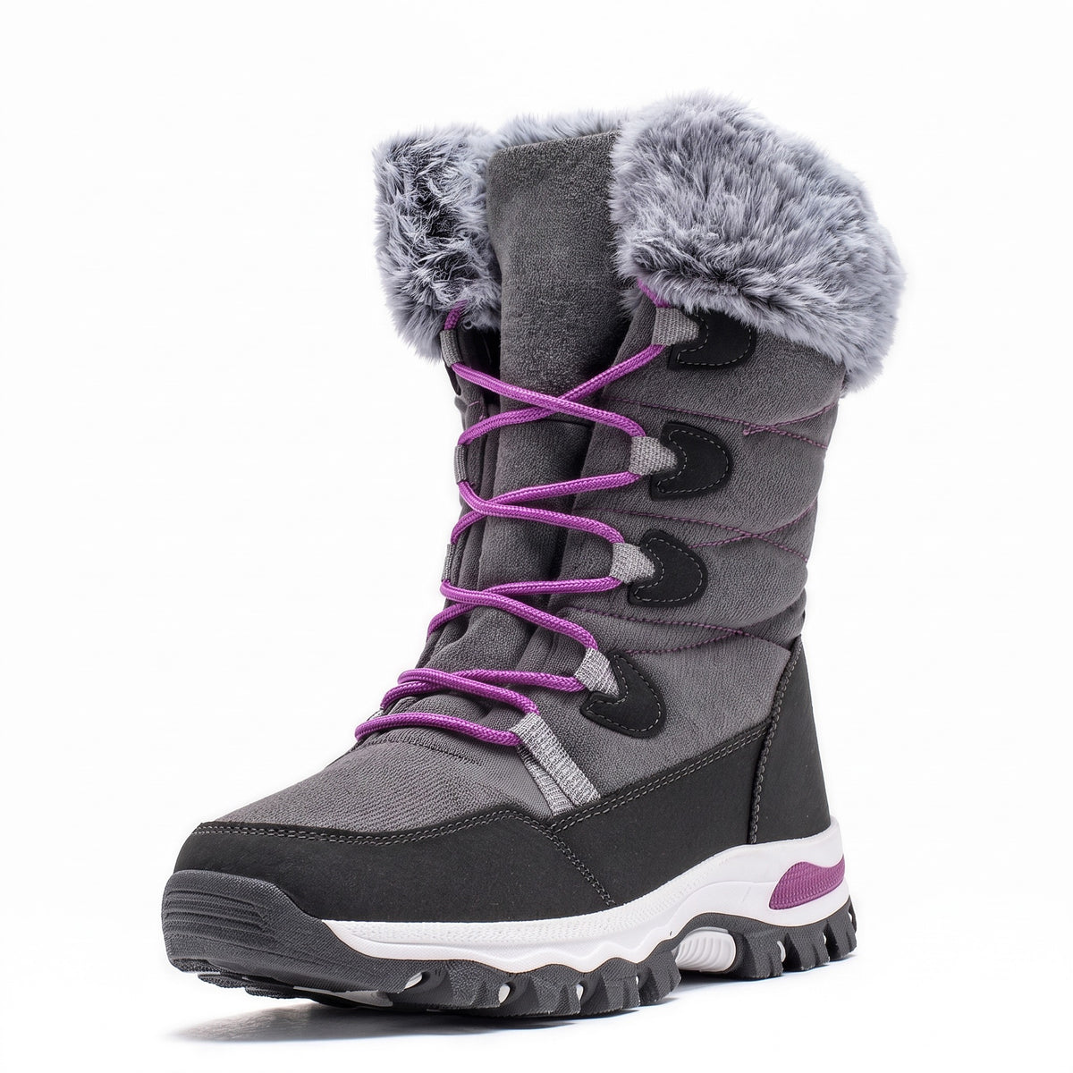 FurLined Winter Boots — Grey