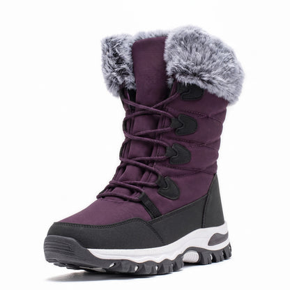 FurLined Winter Boots — Blackish Purple