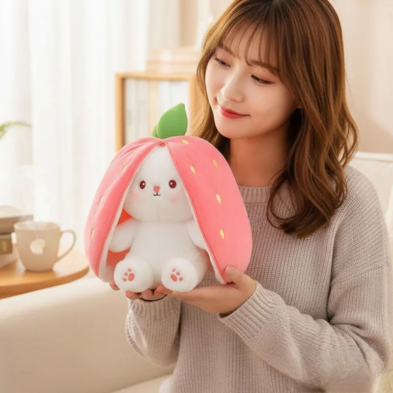 Strawberry bunny plush toy | SLIMG:7409283170388942028