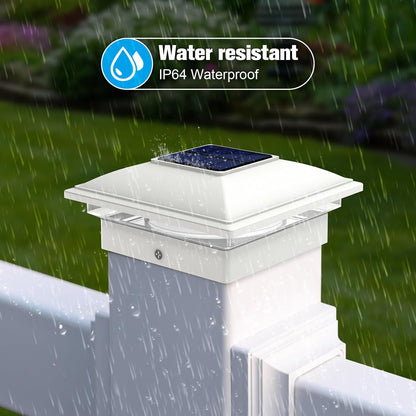 Solar Powered Post Cap Lights For Outdoor Deck And Fence