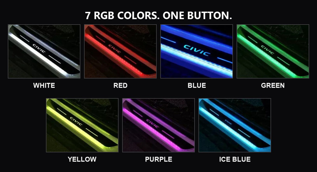 LED Car Door Sills Lights Pro
