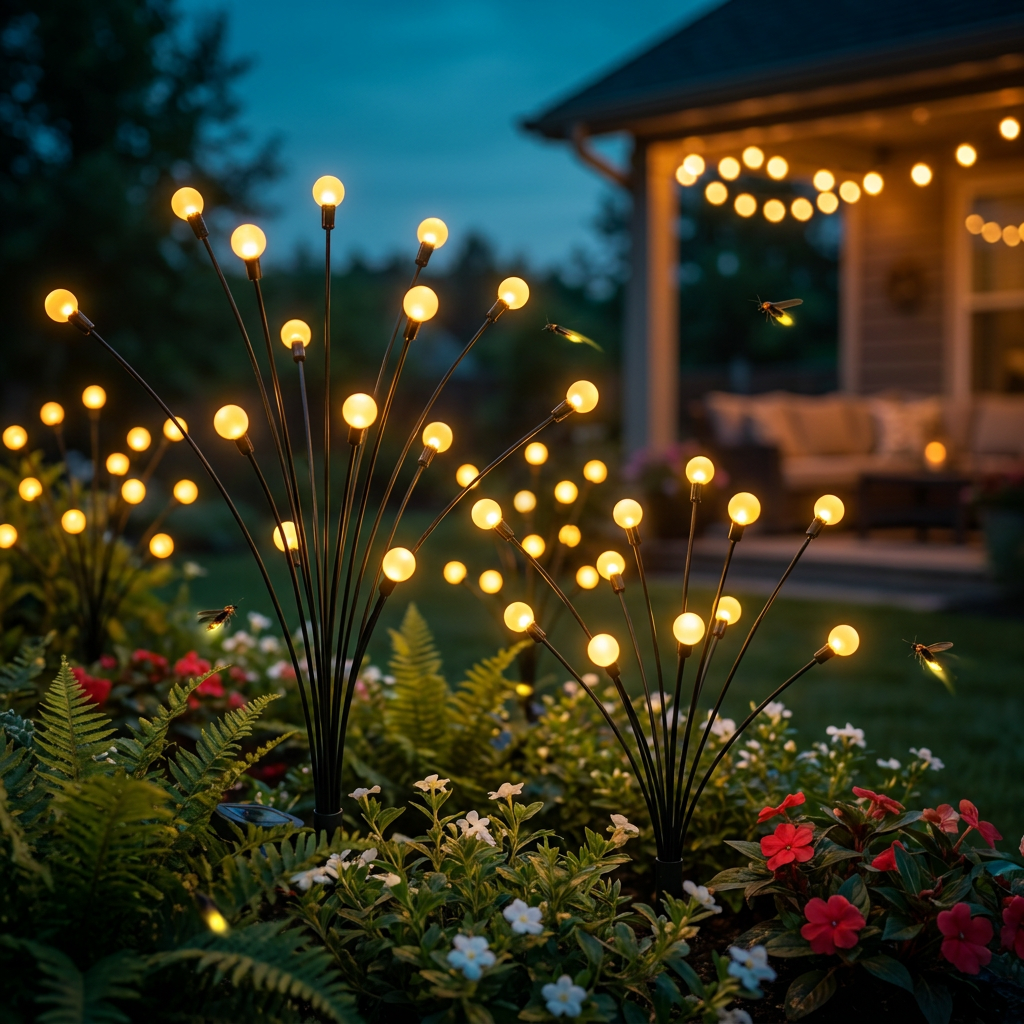 Solar Firefly Garden Lights