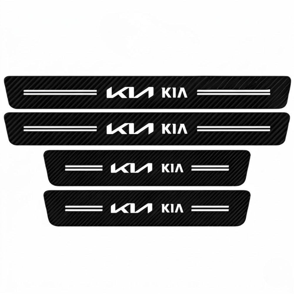 4 Pack Door Sill Protector With Carbon Film Anti Scratch