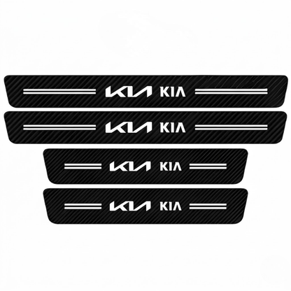 4 Pack Door Sill Protector With Carbon Film Anti Scratch